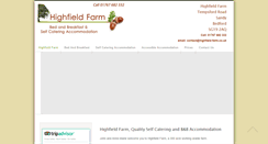Desktop Screenshot of highfield-farm.co.uk
